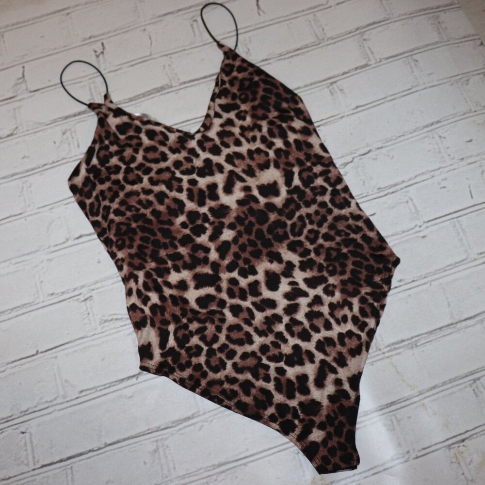 🐆 Animal Print Bodysuit · Size XS
